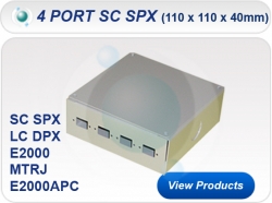 4 Port SC Simplex Screw Lid Wall Box